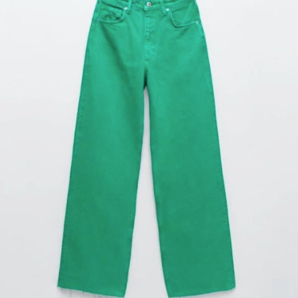 Zara Green Jeans